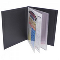 Bonded Leather 2 Panel Pocket Menu Cover w/ Sewn in Protector (8 1/2"x14")